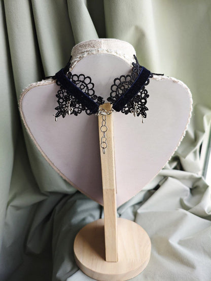 Midnight Cameo handmade vintage gothic cameo choker handmade Lady Charmed necklace